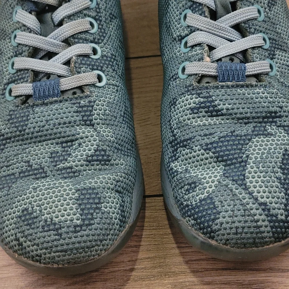 NOBULL Project Turquoise Blue Abstract Workout Trainer Sz‎ 8 Mens Shoes Sneakers